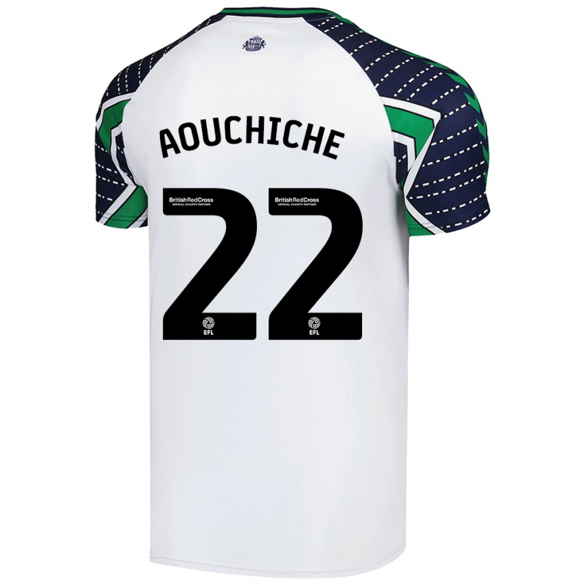 Niño Camiseta Adil Aouchiche #22 Blanco 2ª Equipación 2024/25 La Camisa México