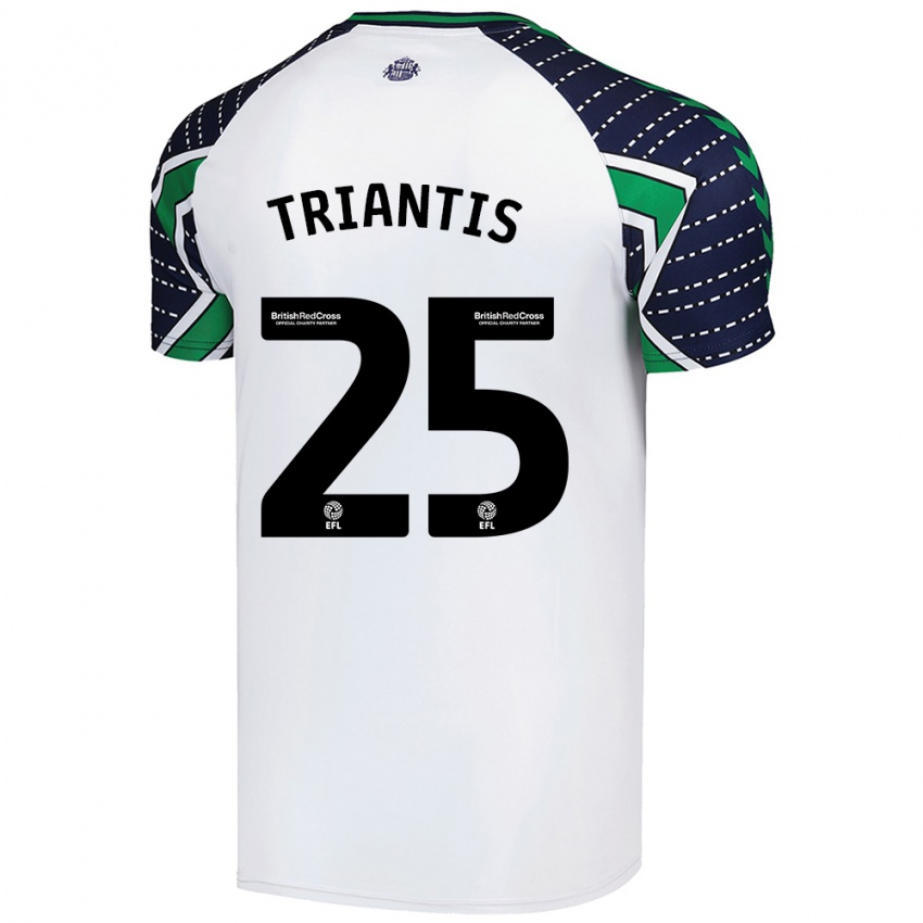 Niño Camiseta Nectarios Triantis #25 Blanco 2ª Equipación 2024/25 La Camisa México