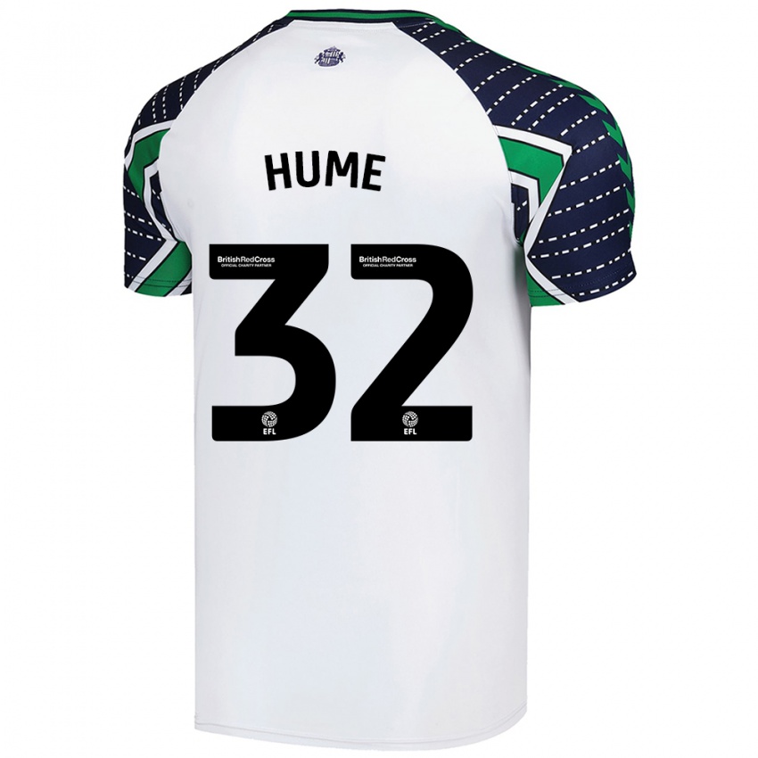 Niño Camiseta Trai Hume #32 Blanco 2ª Equipación 2024/25 La Camisa México