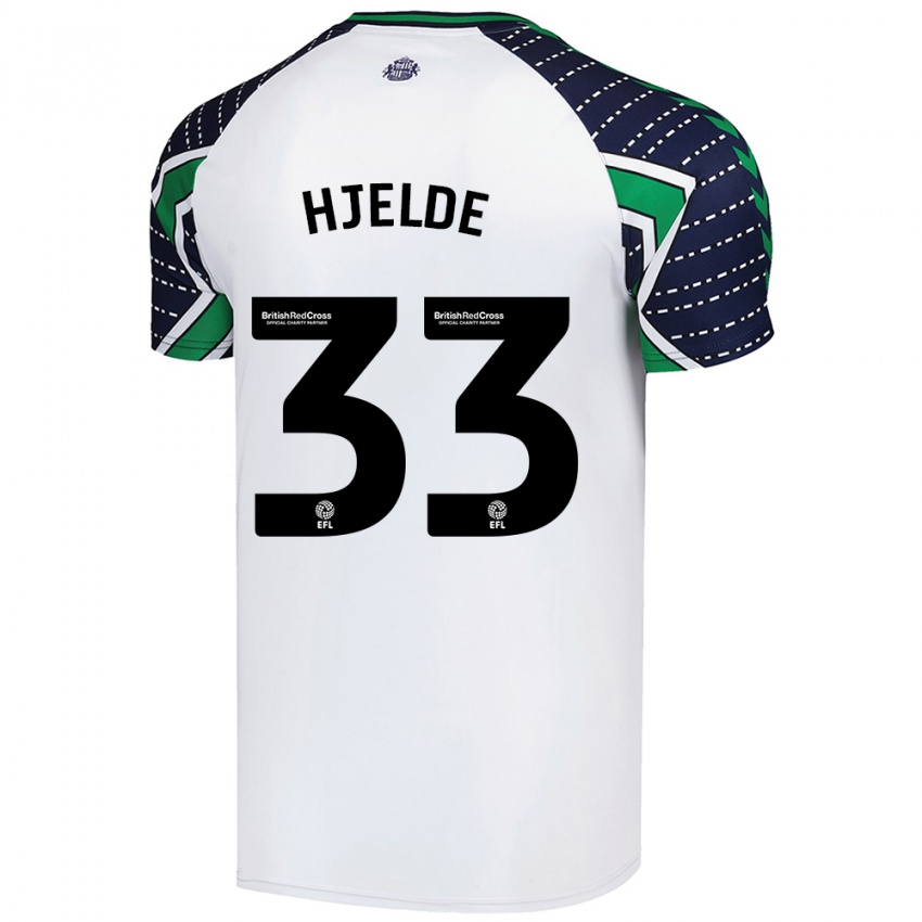 Niño Camiseta Leo Fuhr Hjelde #33 Blanco 2ª Equipación 2024/25 La Camisa México