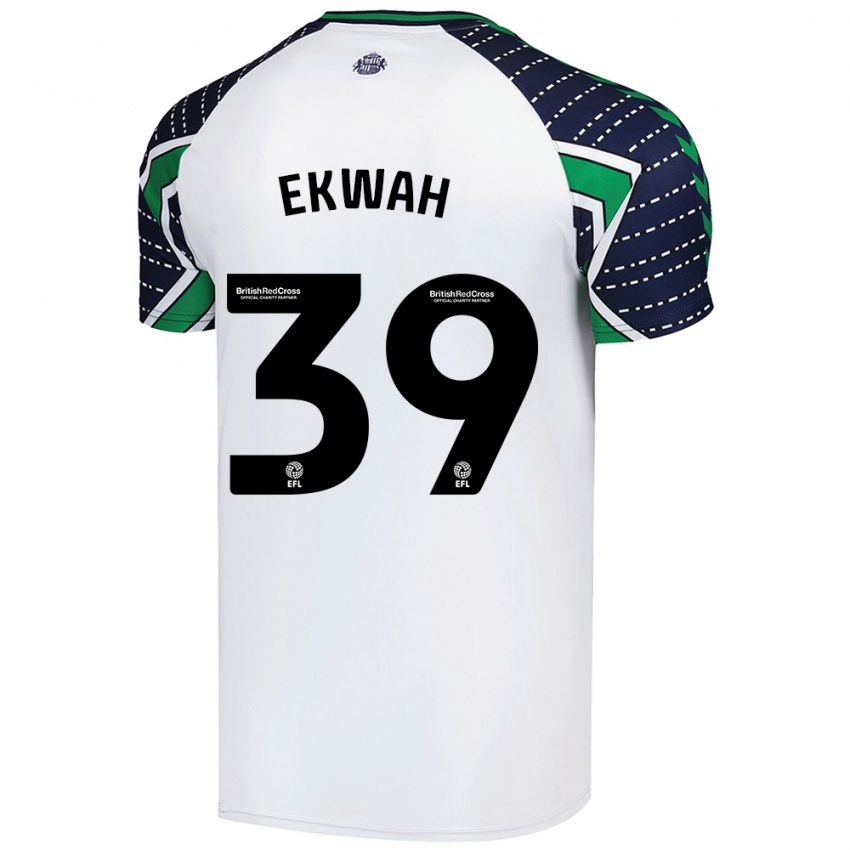 Niño Camiseta Pierre Ekwah #39 Blanco 2ª Equipación 2024/25 La Camisa México