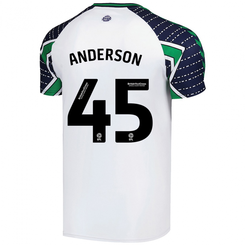 Niño Camiseta Joe Anderson #45 Blanco 2ª Equipación 2024/25 La Camisa México