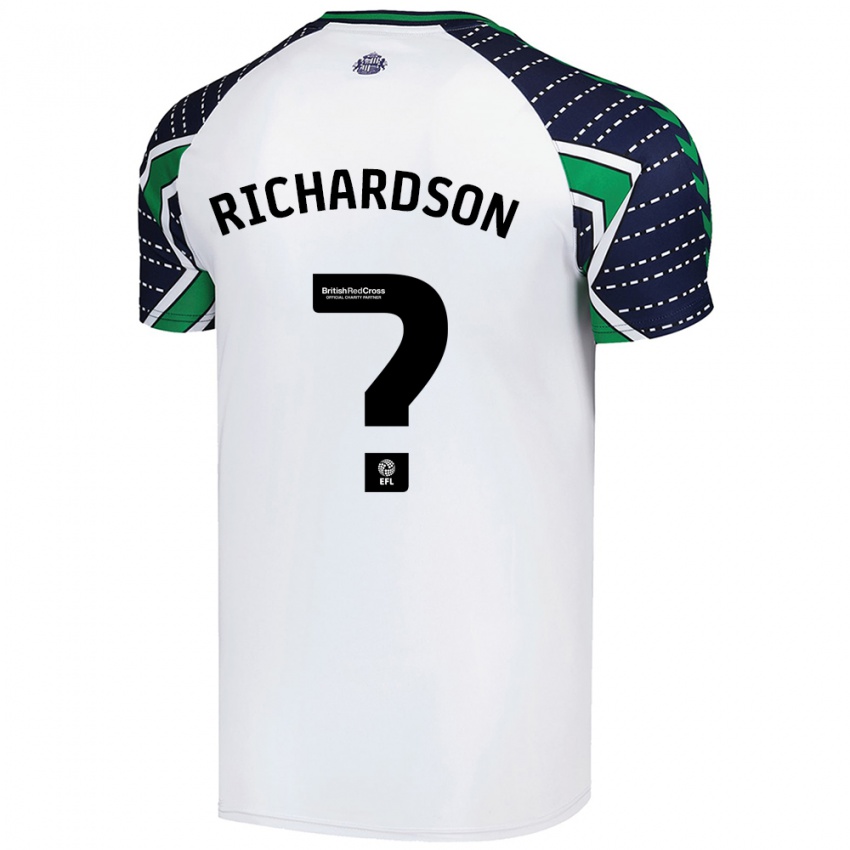 Niño Camiseta Adam Richardson #0 Blanco 2ª Equipación 2024/25 La Camisa México