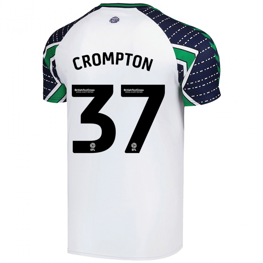 Niño Camiseta Ben Crompton #37 Blanco 2ª Equipación 2024/25 La Camisa México