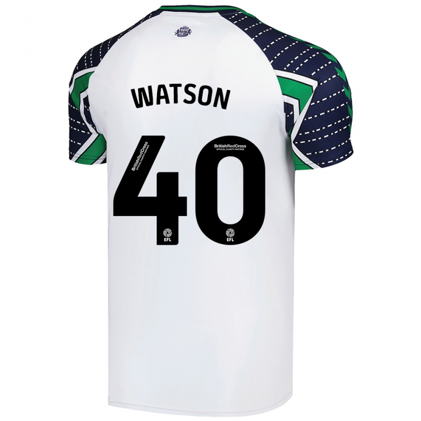 Niño Camiseta Tom Watson #40 Blanco 2ª Equipación 2024/25 La Camisa México