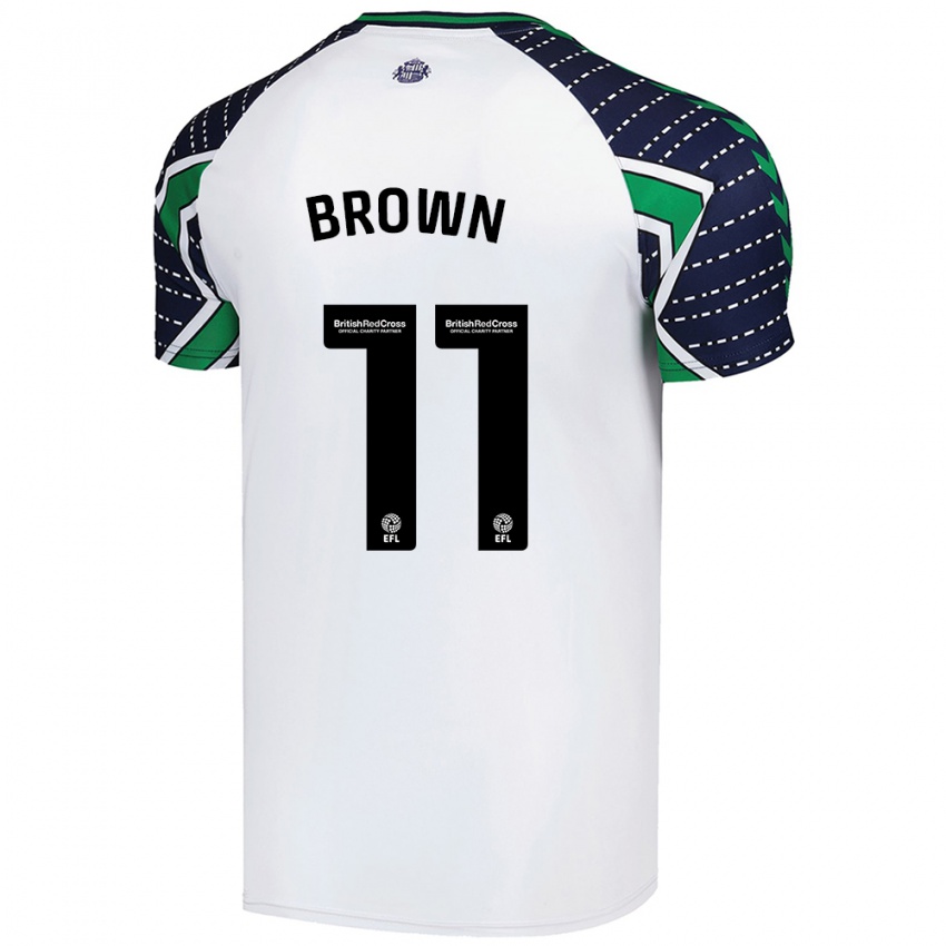 Niño Camiseta Jessica Brown #11 Blanco 2ª Equipación 2024/25 La Camisa México