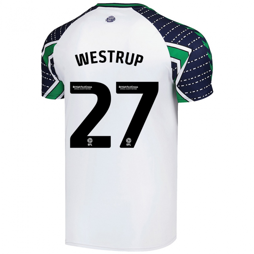 Niño Camiseta Brianna Westrup #27 Blanco 2ª Equipación 2024/25 La Camisa México