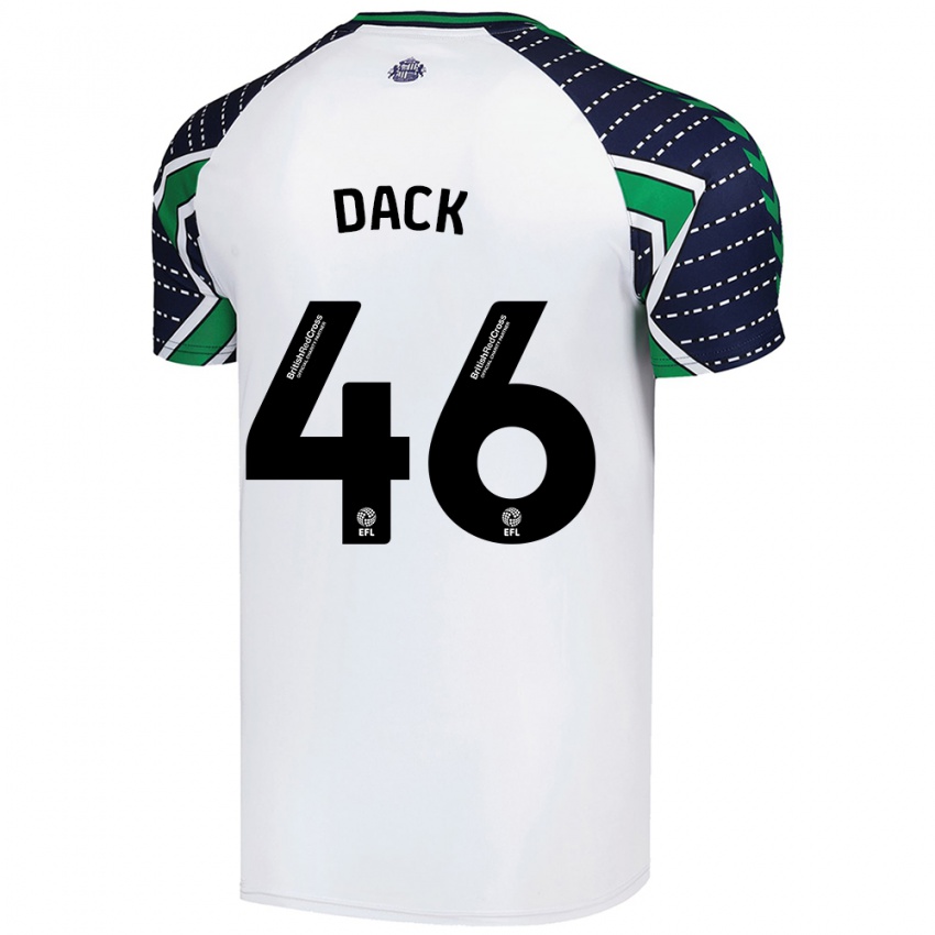 Niño Camiseta Bradley Dack #46 Blanco 2ª Equipación 2024/25 La Camisa México