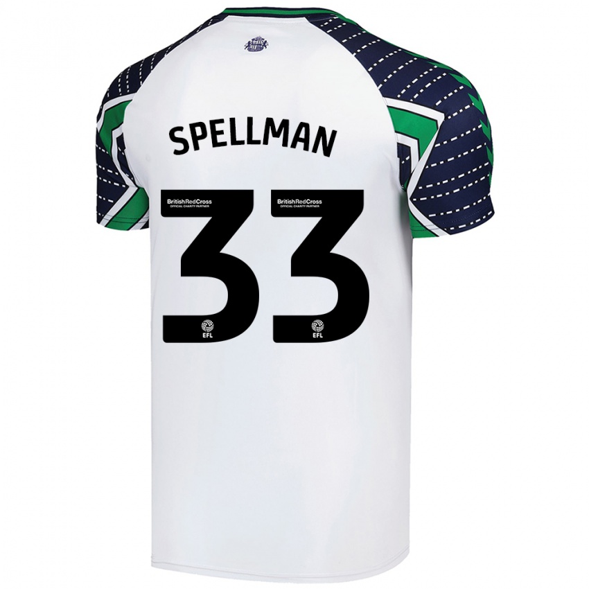 Niño Camiseta Michael Spellman #33 Blanco 2ª Equipación 2024/25 La Camisa México