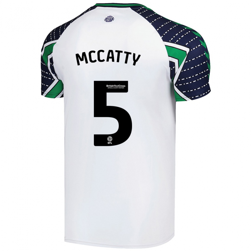 Niño Camiseta Grace Mccatty #5 Blanco 2ª Equipación 2024/25 La Camisa México