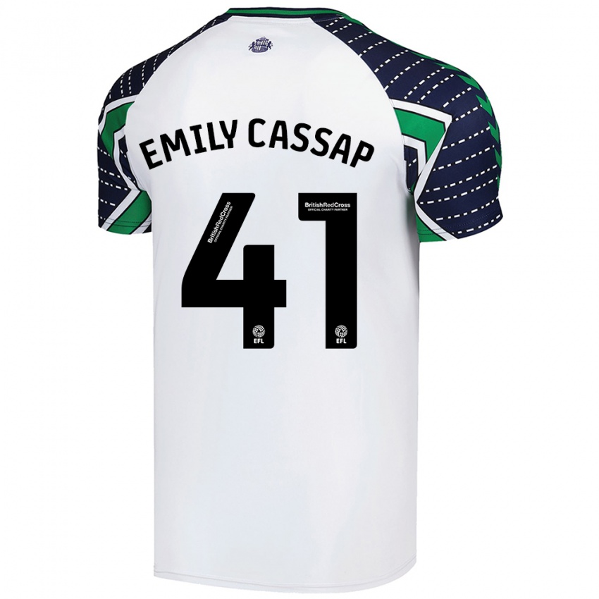 Niño Camiseta Emily Cassap #41 Blanco 2ª Equipación 2024/25 La Camisa México