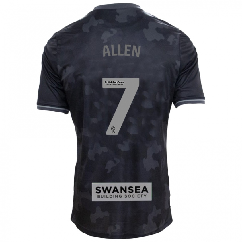 Niño Camiseta Joe Allen #7 Negro 2ª Equipación 2024/25 La Camisa México