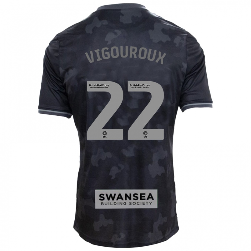 Niño Camiseta Lawrence Vigouroux #22 Negro 2ª Equipación 2024/25 La Camisa México