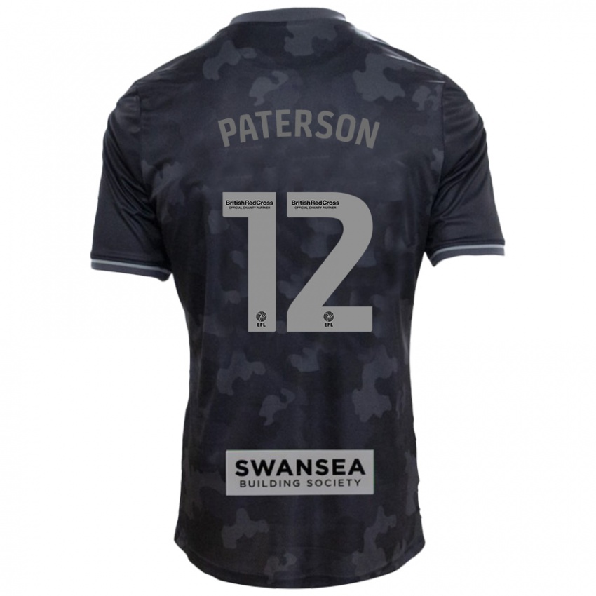 Niño Camiseta Jamie Paterson #12 Negro 2ª Equipación 2024/25 La Camisa México