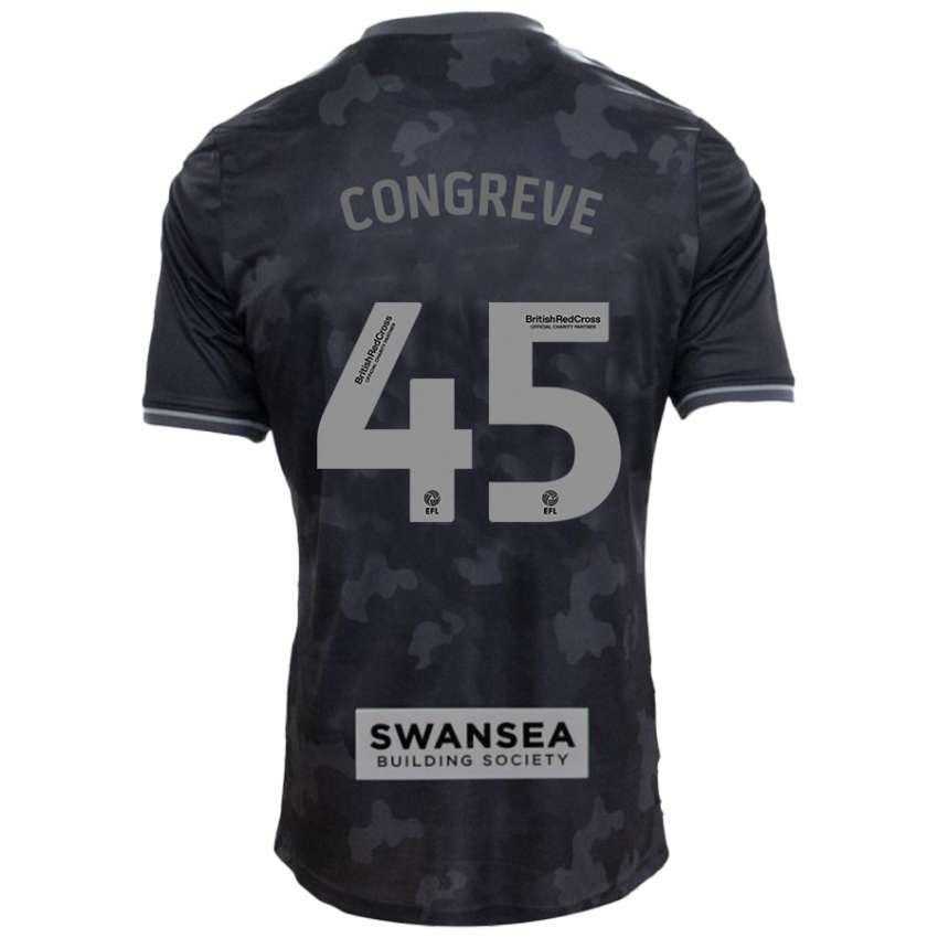 Niño Camiseta Cameron Congreve #45 Negro 2ª Equipación 2024/25 La Camisa México