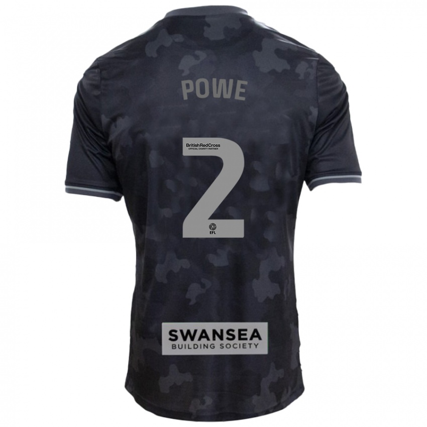 Niño Camiseta Alicia Powe #2 Negro 2ª Equipación 2024/25 La Camisa México