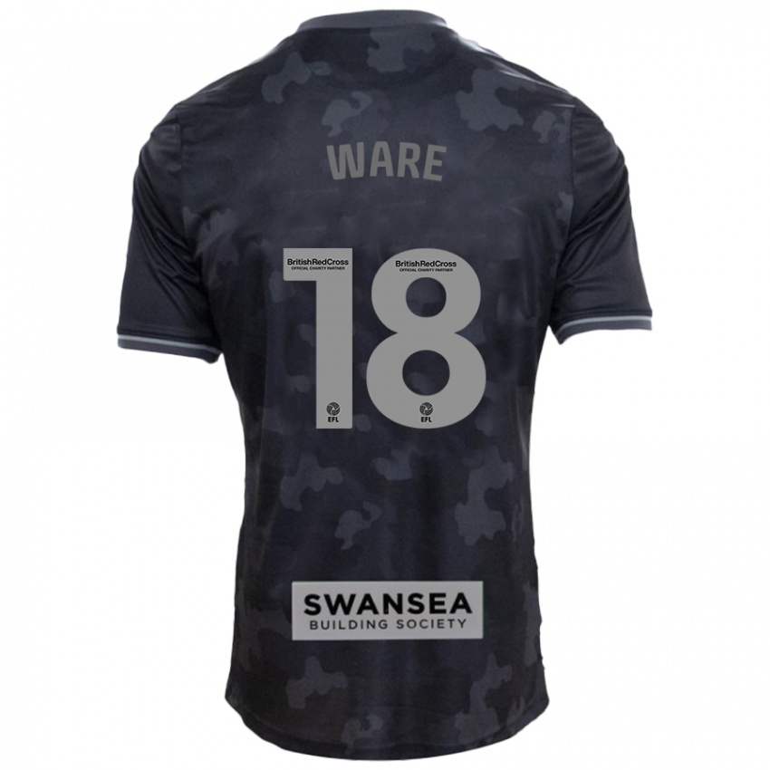 Niño Camiseta Phoebe Ware #18 Negro 2ª Equipación 2024/25 La Camisa México