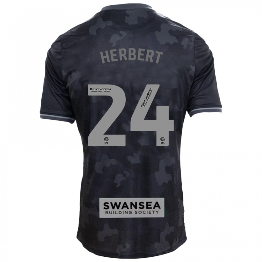 Niño Camiseta Chelsea Herbert #24 Negro 2ª Equipación 2024/25 La Camisa México