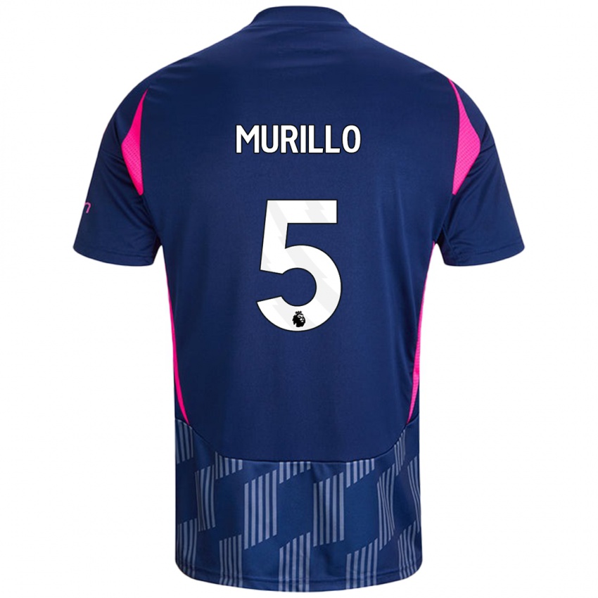 Niño Camiseta Murillo #5 Azul Real Rosa 2ª Equipación 2024/25 La Camisa México