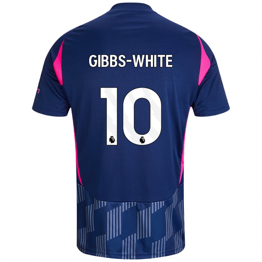 Niño Camiseta Morgan Gibbs-White #10 Azul Real Rosa 2ª Equipación 2024/25 La Camisa México