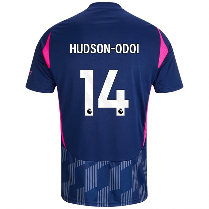 Niño Camiseta Callum Hudson-Odoi #14 Azul Real Rosa 2ª Equipación 2024/25 La Camisa México