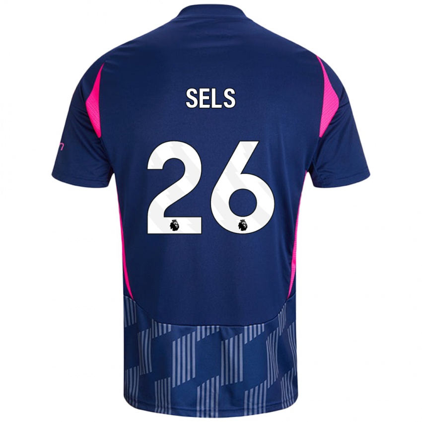 Niño Camiseta Matz Sels #26 Azul Real Rosa 2ª Equipación 2024/25 La Camisa México