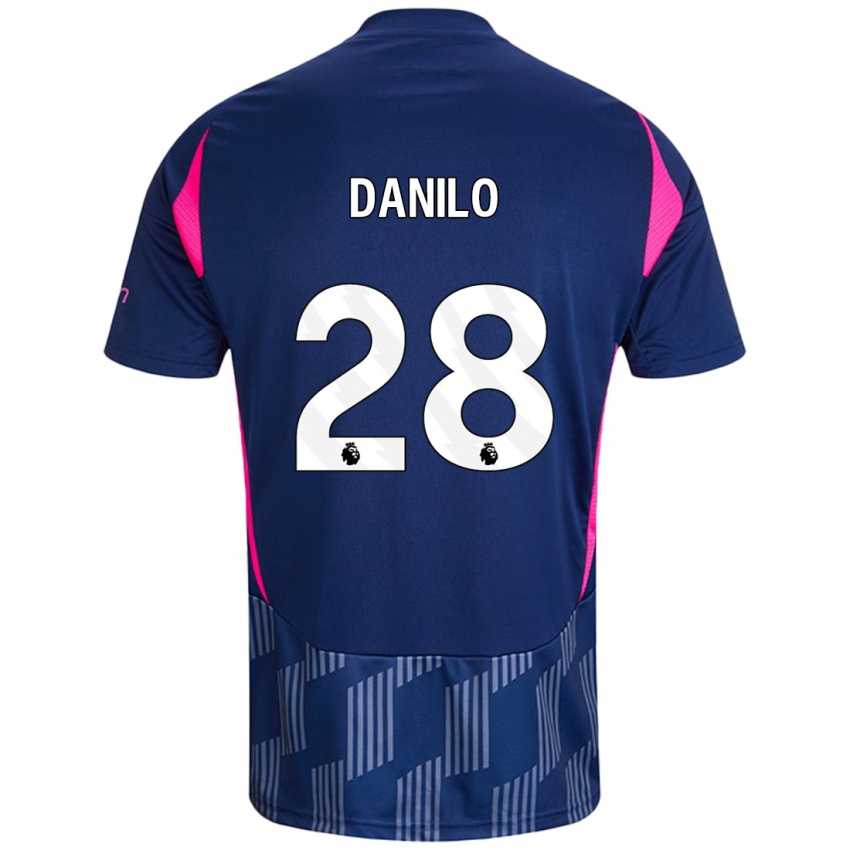 Niño Camiseta Danilo #28 Azul Real Rosa 2ª Equipación 2024/25 La Camisa México