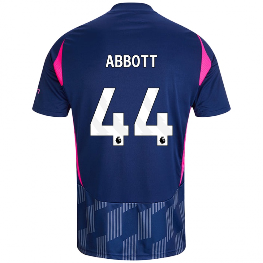 Niño Camiseta Zach Abbott #44 Azul Real Rosa 2ª Equipación 2024/25 La Camisa México