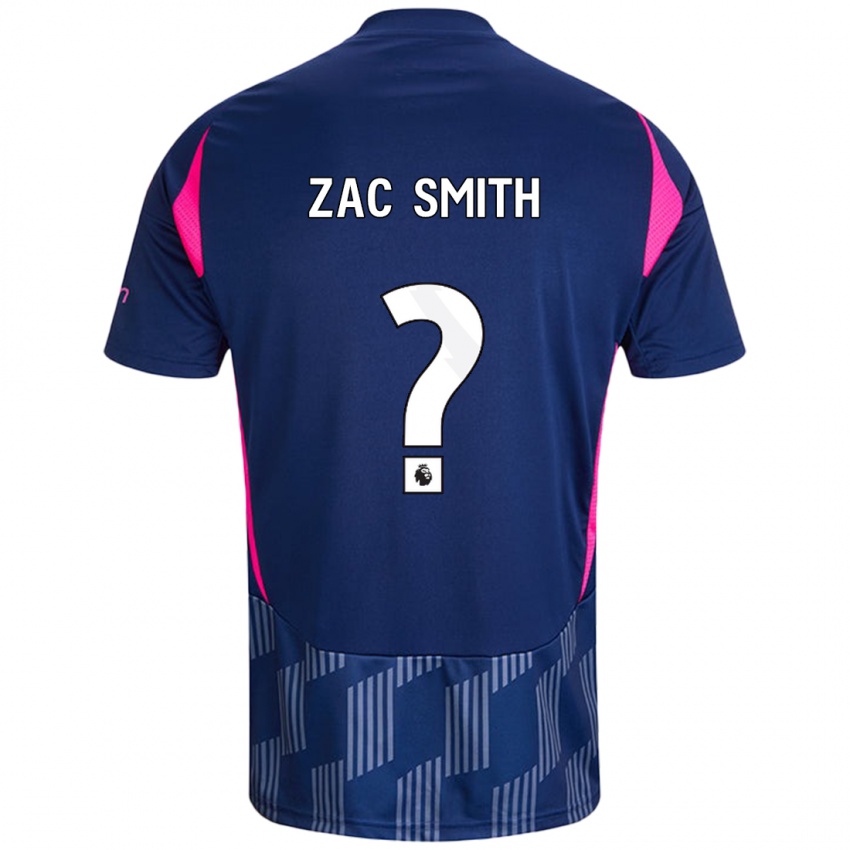 Niño Camiseta Zac Smith #0 Azul Real Rosa 2ª Equipación 2024/25 La Camisa México