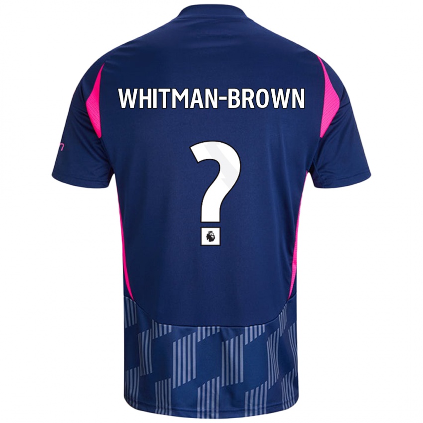 Niño Camiseta Chae Whitman-Brown #0 Azul Real Rosa 2ª Equipación 2024/25 La Camisa México