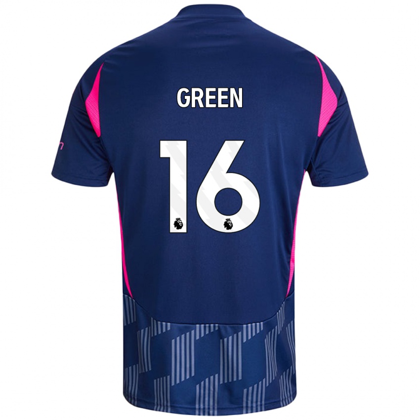 Niño Camiseta Mollie Green #16 Azul Real Rosa 2ª Equipación 2024/25 La Camisa México