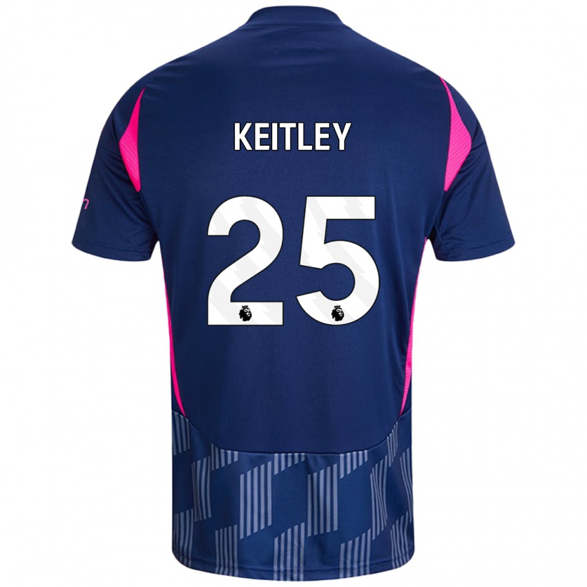 Niño Camiseta Alice Keitley #25 Azul Real Rosa 2ª Equipación 2024/25 La Camisa México