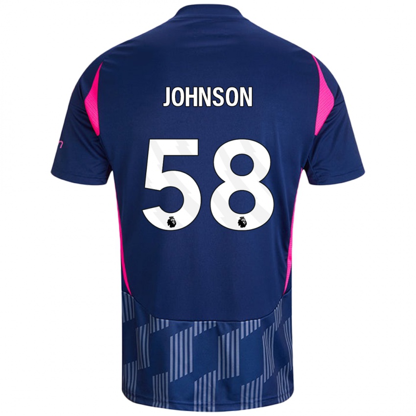 Niño Camiseta Pharrell Johnson #58 Azul Real Rosa 2ª Equipación 2024/25 La Camisa México