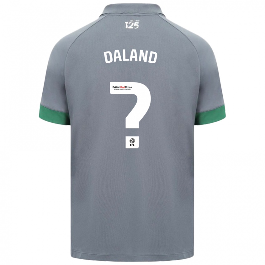 Niño Camiseta Jesper Daland #0 Gris Oscuro 2ª Equipación 2024/25 La Camisa México