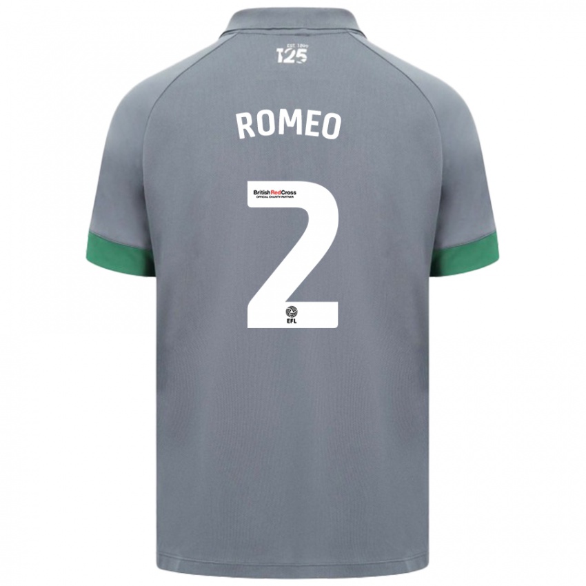 Niño Camiseta Mahlon Romeo #2 Gris Oscuro 2ª Equipación 2024/25 La Camisa México