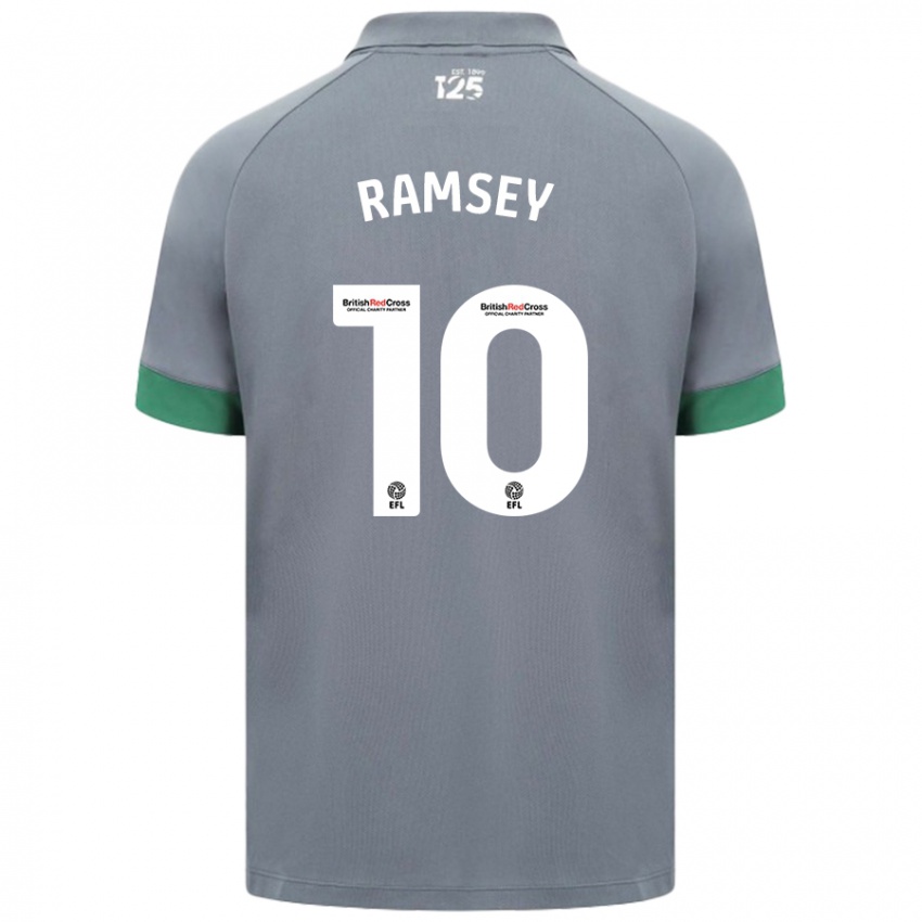 Niño Camiseta Aaron Ramsey #10 Gris Oscuro 2ª Equipación 2024/25 La Camisa México