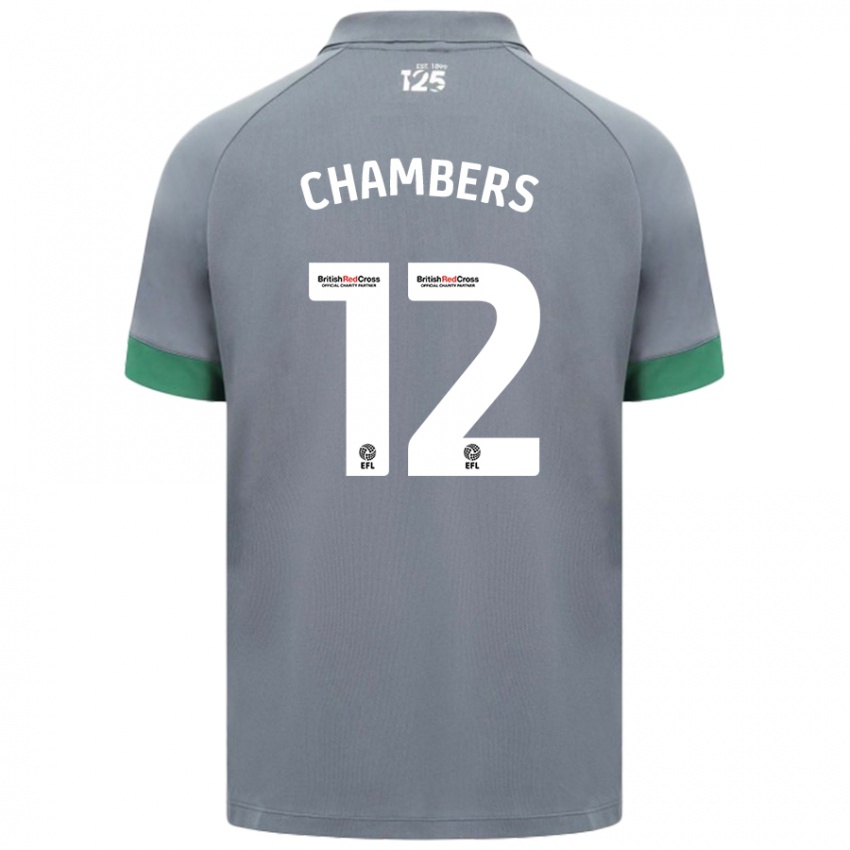 Niño Camiseta Calum Chambers #12 Gris Oscuro 2ª Equipación 2024/25 La Camisa México