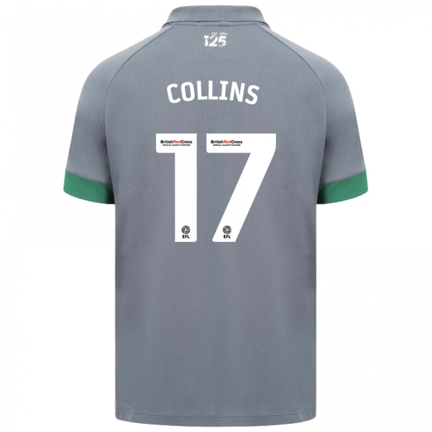 Niño Camiseta Jamilu Collins #17 Gris Oscuro 2ª Equipación 2024/25 La Camisa México