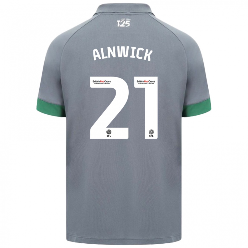 Niño Camiseta Jak Alnwick #21 Gris Oscuro 2ª Equipación 2024/25 La Camisa México