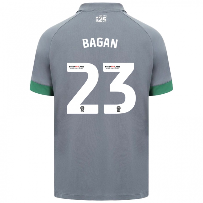 Niño Camiseta Joel Bagan #23 Gris Oscuro 2ª Equipación 2024/25 La Camisa México