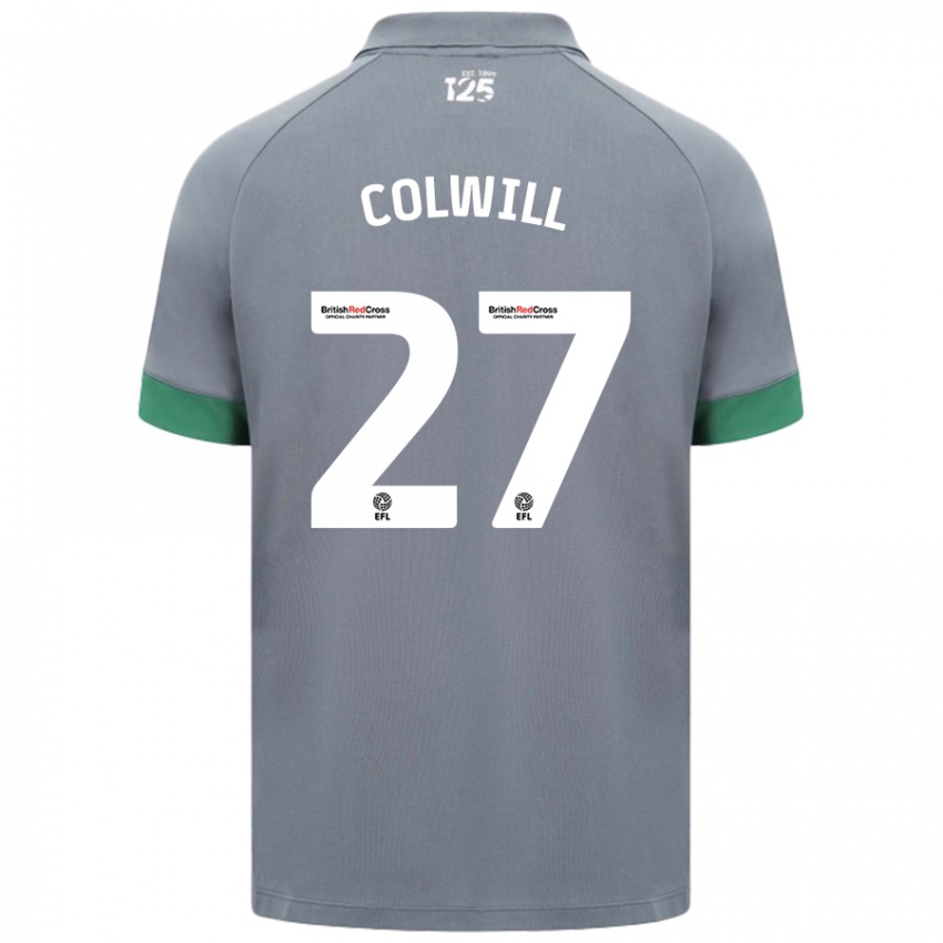 Niño Camiseta Rubin Colwill #27 Gris Oscuro 2ª Equipación 2024/25 La Camisa México