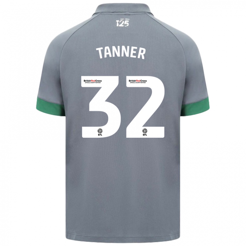 Niño Camiseta Ollie Tanner #32 Gris Oscuro 2ª Equipación 2024/25 La Camisa México