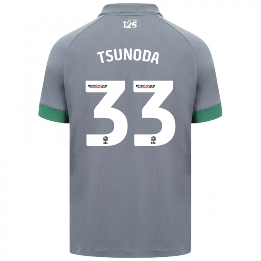 Niño Camiseta Ryotaro Tsunoda #33 Gris Oscuro 2ª Equipación 2024/25 La Camisa México