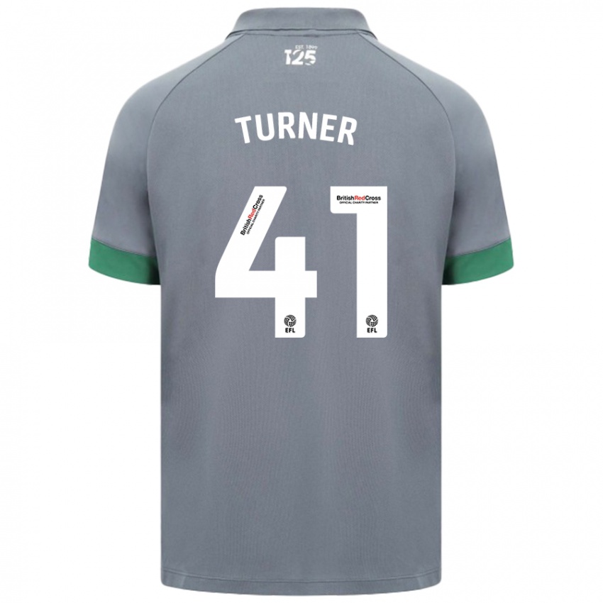 Niño Camiseta Matthew Turner #41 Gris Oscuro 2ª Equipación 2024/25 La Camisa México