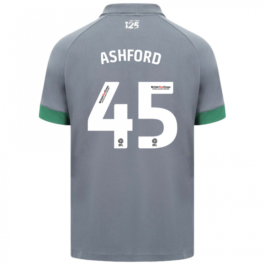 Niño Camiseta Cian Ashford #45 Gris Oscuro 2ª Equipación 2024/25 La Camisa México