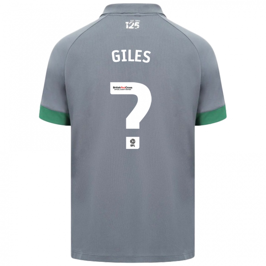 Niño Camiseta Luey Giles #0 Gris Oscuro 2ª Equipación 2024/25 La Camisa México