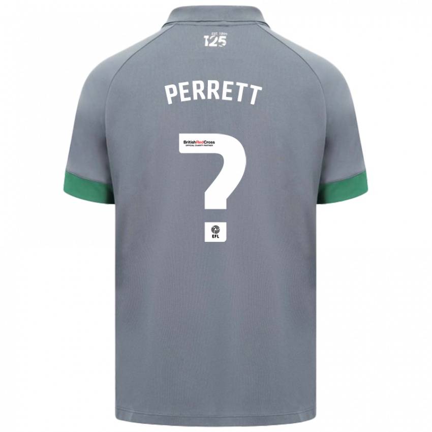 Niño Camiseta Troy Perrett #0 Gris Oscuro 2ª Equipación 2024/25 La Camisa México