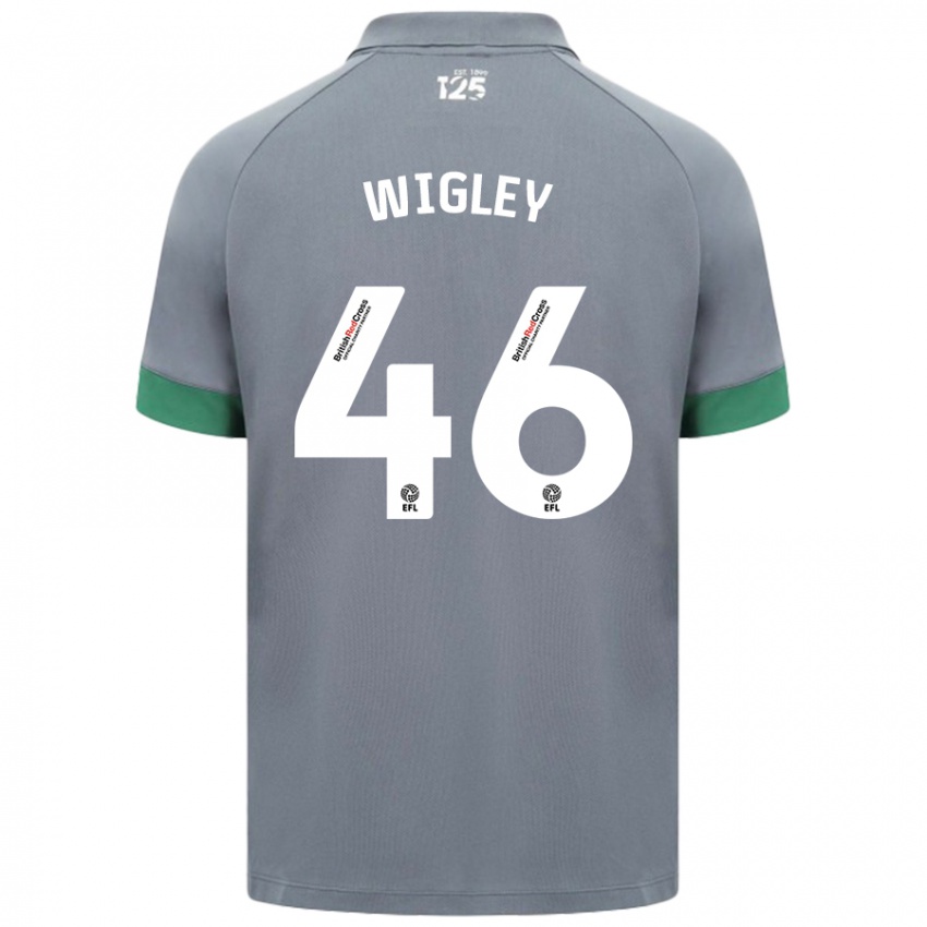 Niño Camiseta Morgan Wigley #46 Gris Oscuro 2ª Equipación 2024/25 La Camisa México