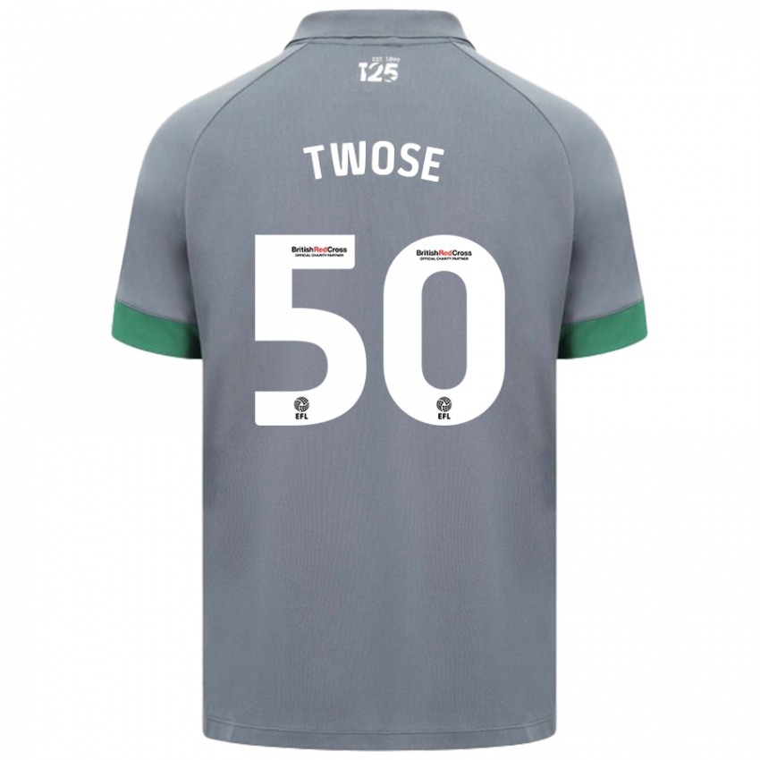 Niño Camiseta Cody Twose #50 Gris Oscuro 2ª Equipación 2024/25 La Camisa México