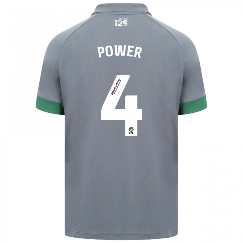 Niño Camiseta Hannah Power #4 Gris Oscuro 2ª Equipación 2024/25 La Camisa México